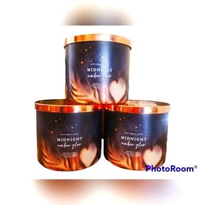 Midnight amber glow bundle, bath and body works